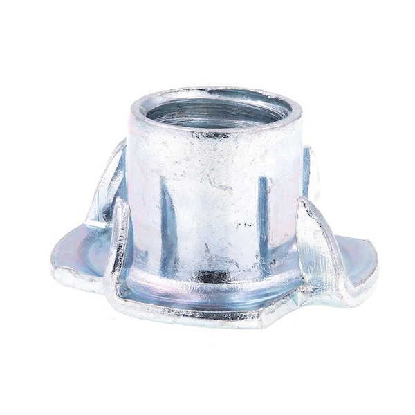 Prime-Line T-Nut, 4 Prongs, M12-1.75, Steel, Zinc Plated, 14 mm Barrel Ht, 10 PK 9078923 - main